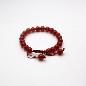 Fiery Carnelian Gemstone Bracelet (also looks like Red Agate) – Courage, Energy & Motivation