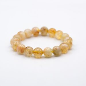 Authentic Himalayan Natural Citrine Bracelet 10mm Beads