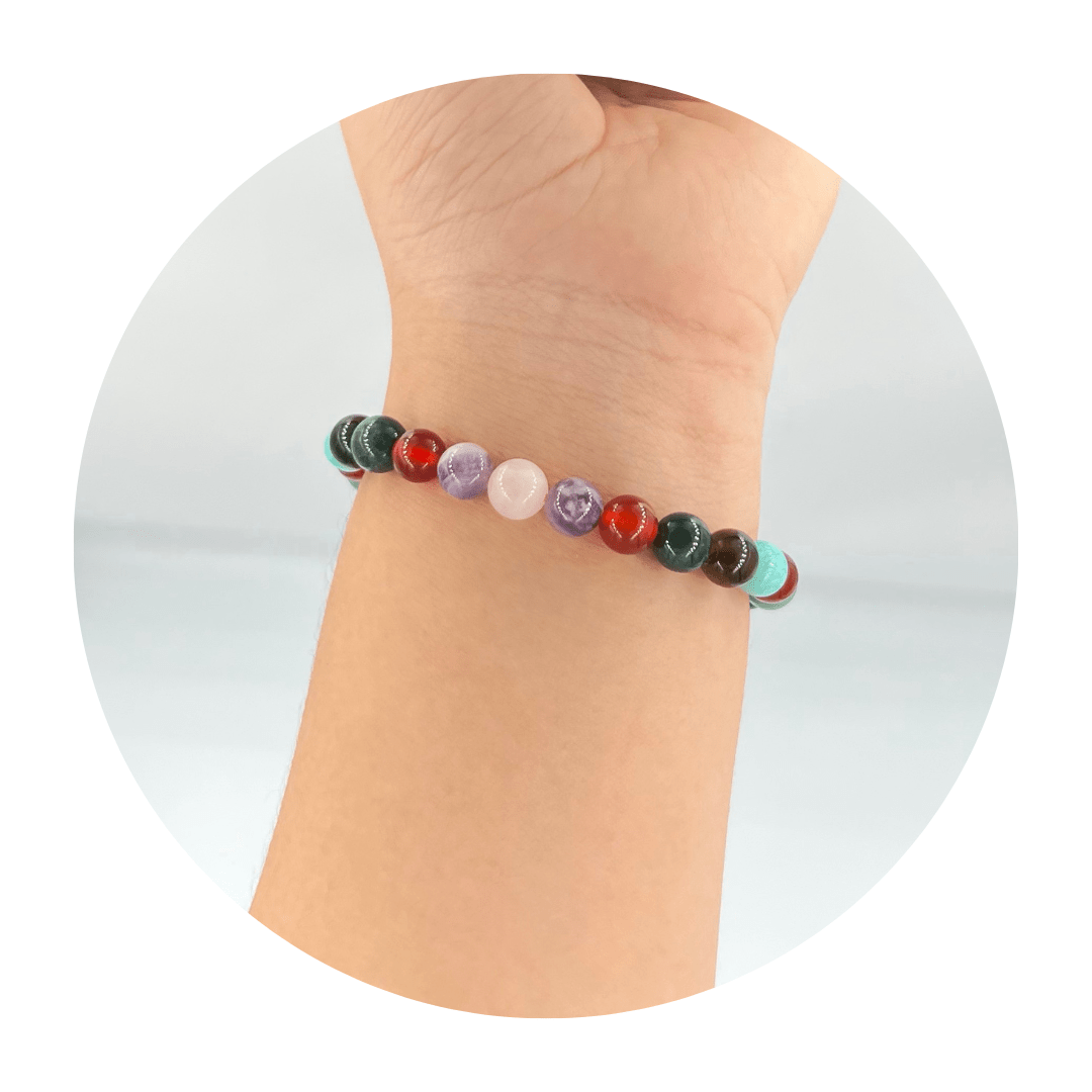 Natural Crystals Bracelet for Student – Build Focus and Learning Capability (8mm)