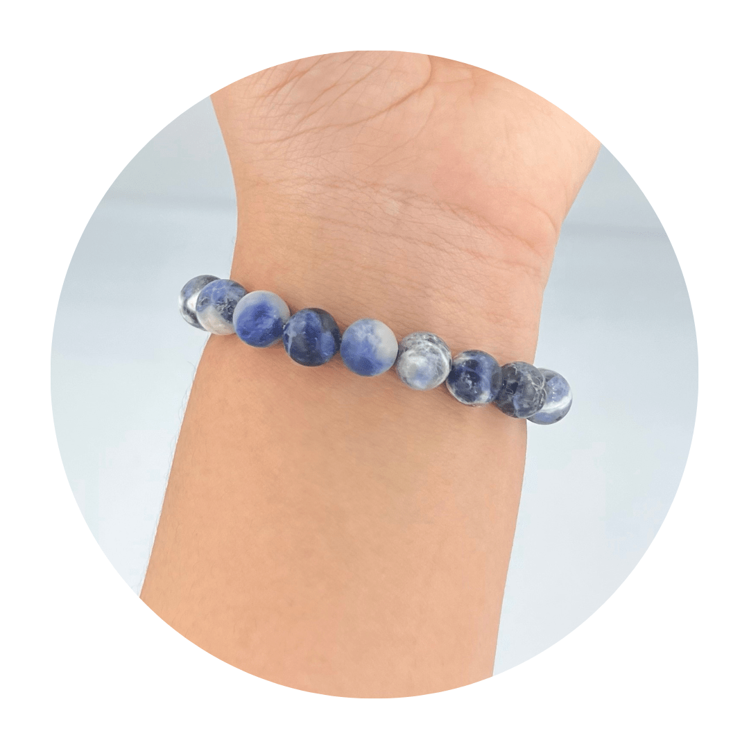 Natural Sodalite Crystal Bracelet (10mm)