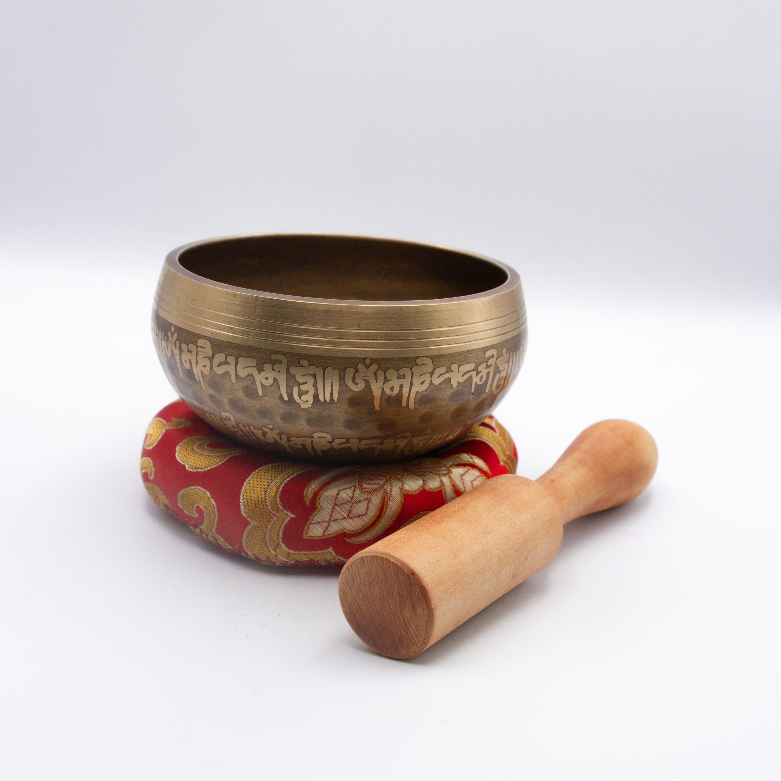 Authentic Himalayan Eyes of Buddha Singing Bowl Single Set Handcrafted in Nepal (239 grams) Includes Traditional Wooden Striker and Silk Cushion – Ideal for Healing, Mindfulness, Meditation, and Yoga - Image 4