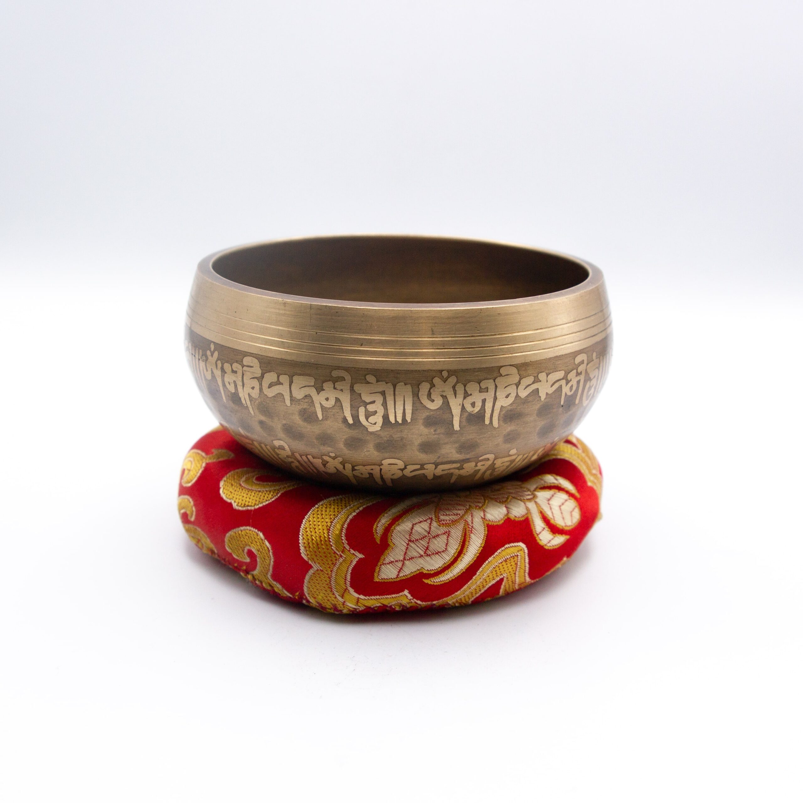 Authentic Himalayan Eyes of Buddha Singing Bowl Single Set Handcrafted in Nepal (239 grams) Includes Traditional Wooden Striker and Silk Cushion – Ideal for Healing, Mindfulness, Meditation, and Yoga - Image 9