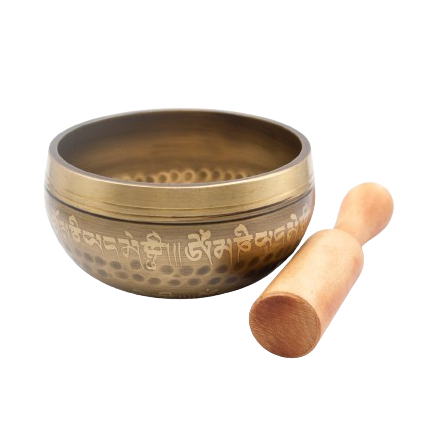 Authentic Himalayan Eyes of Buddha Singing Bowl Single Set Handcrafted in Nepal (326 grams) Includes Traditional Wooden Striker – Ideal for Healing, Mindfulness, Meditation, and Yoga