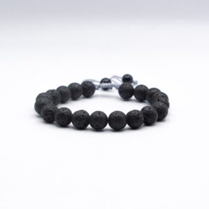 Exquisite 10mm Natural Lava Stone Bracelet