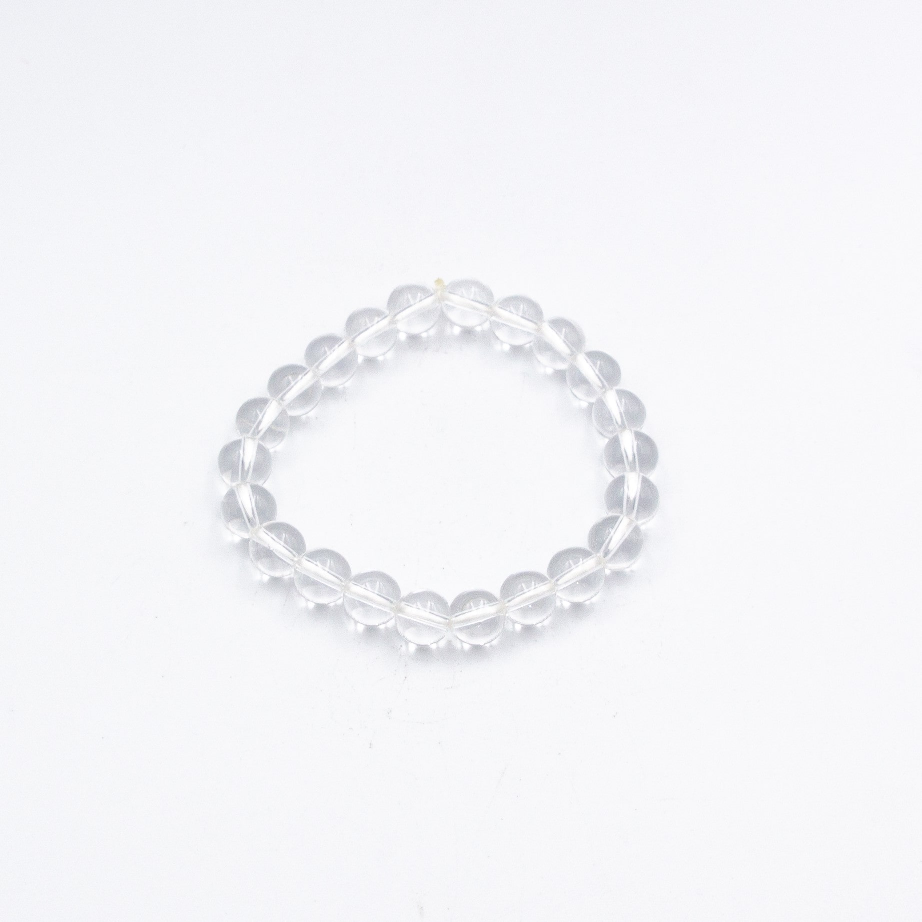 Ganesh Himal Natural Himalayan Clear Quartz Crystal Bracelet (8mm)