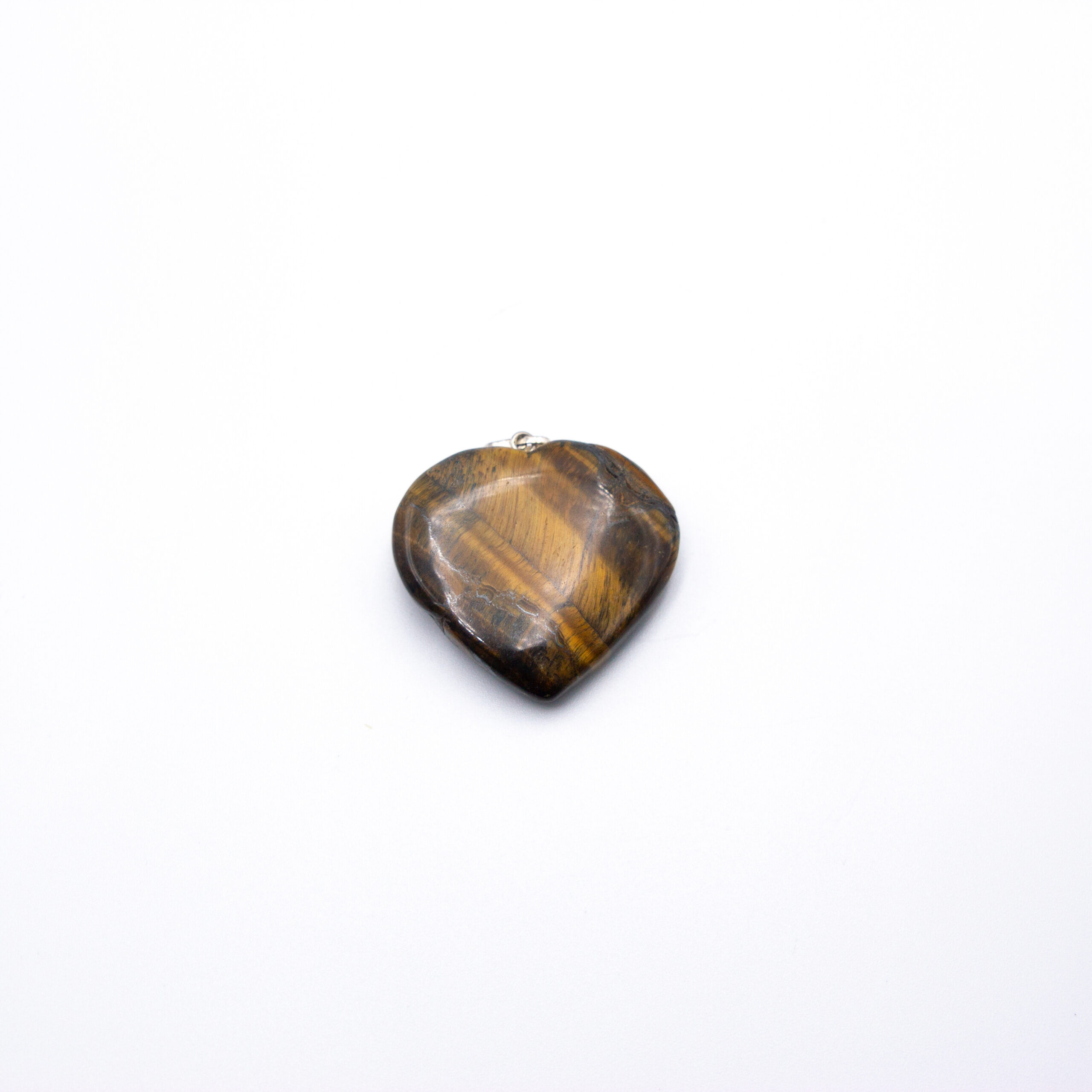 Tiger Eye Crystal Locket Necklace – Heart Shaped Crystal