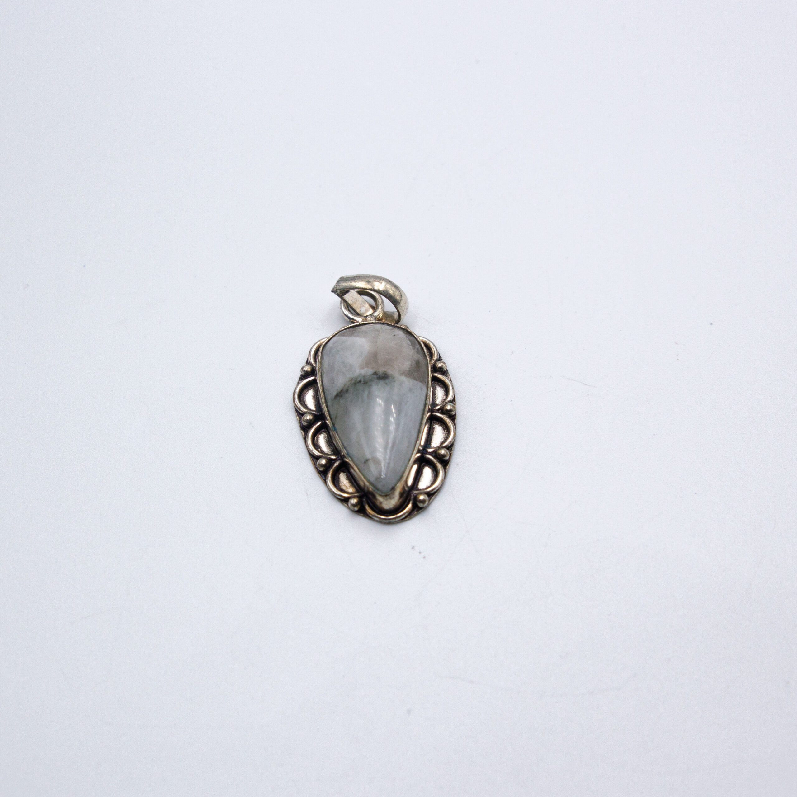 Natural Moonstone Crystal Locket Necklace Style 1
