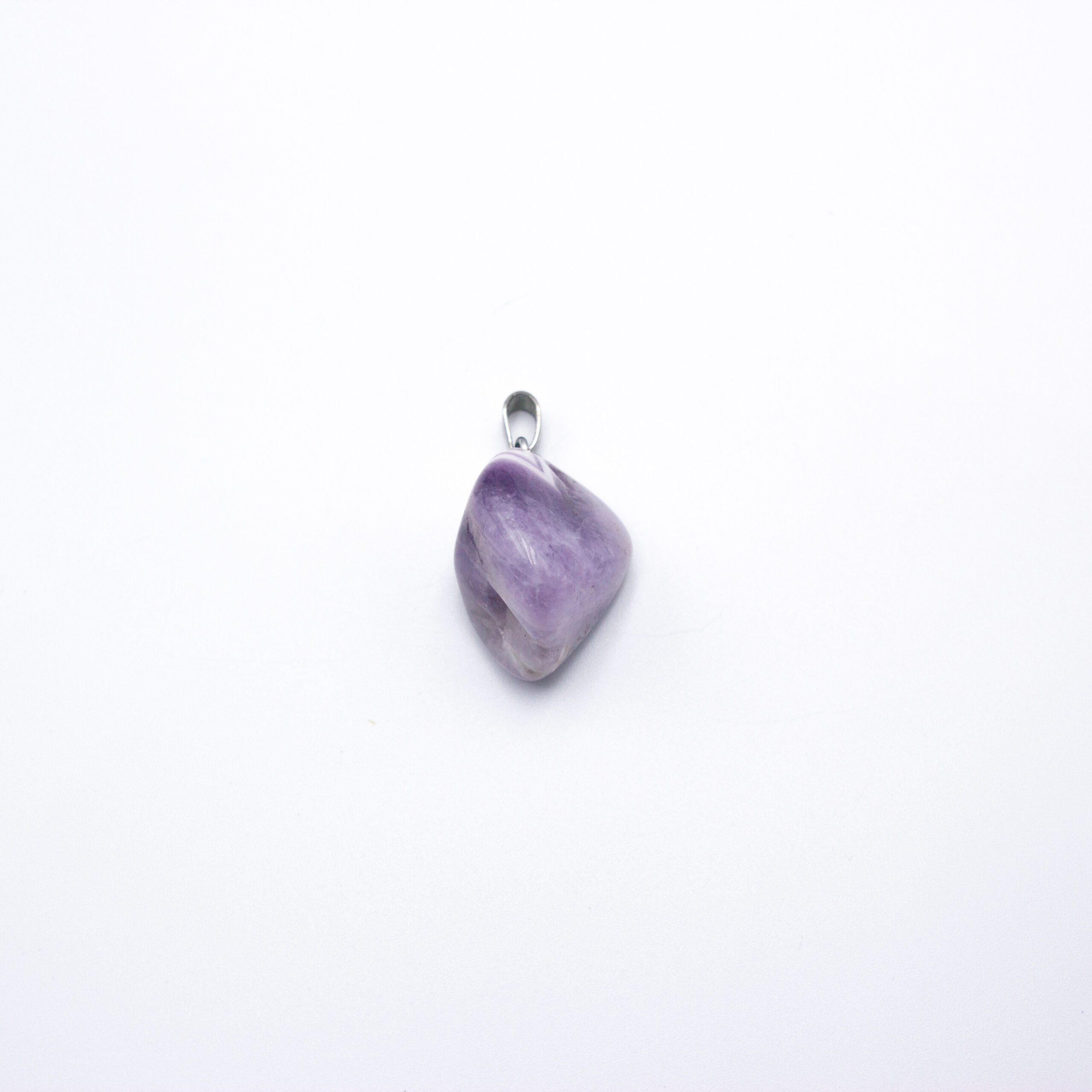 Natural Amethyst Crystal Locket Necklace