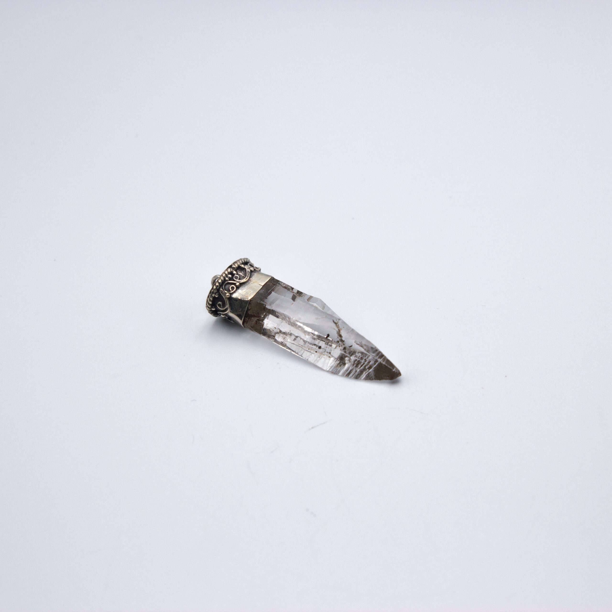 Ganesh Himal Natural Clear Quartz Point Pendant Piece 1