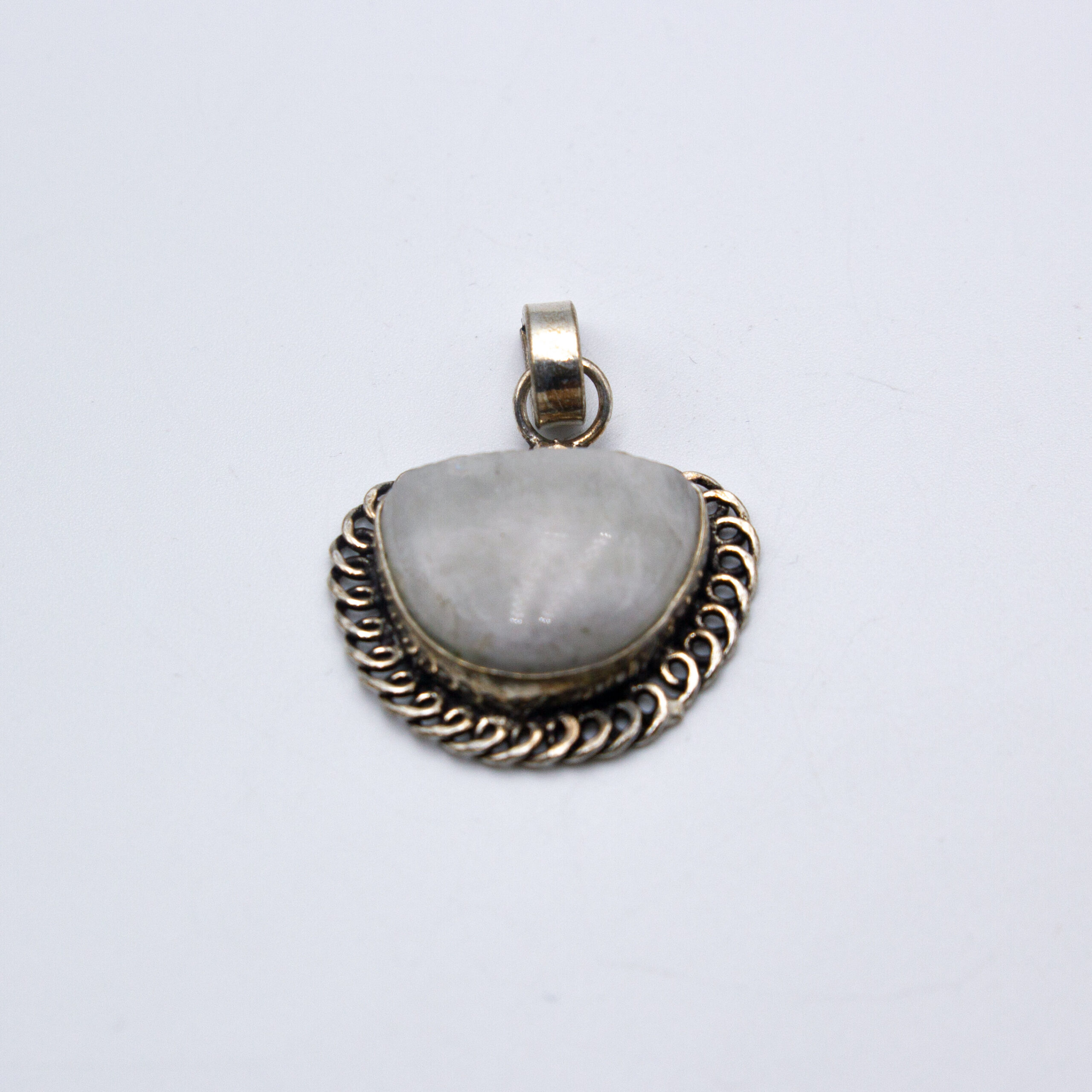 Natural Moonstone Crystal Locket Necklace style 2