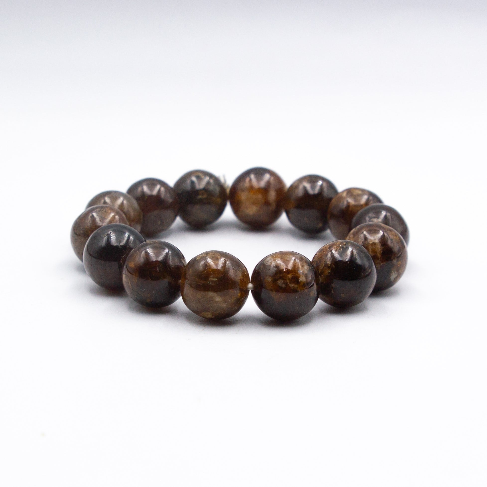 Mount Makalu Natural Yellow Tourmaline Crystal Bracelet from the Himalayas in Nepal (15 mm)