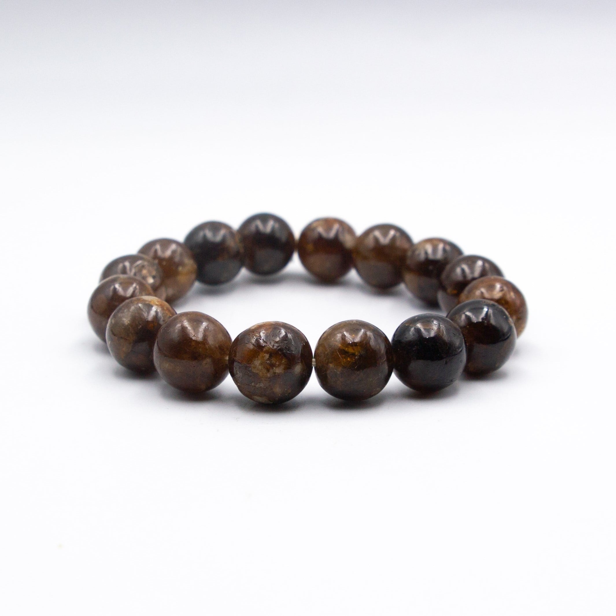 Mount Makalu Natural Yellow Tourmaline Crystal Bracelet from the Himalayas in Nepal (14 mm)