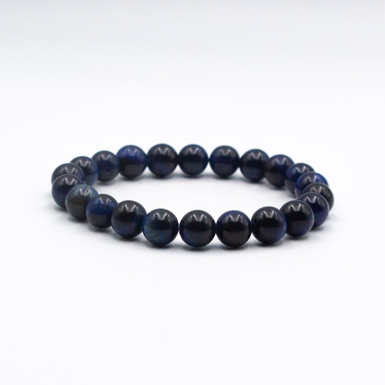 Natural Blue Tiger Eye Crystal Bracelet (8mm)
