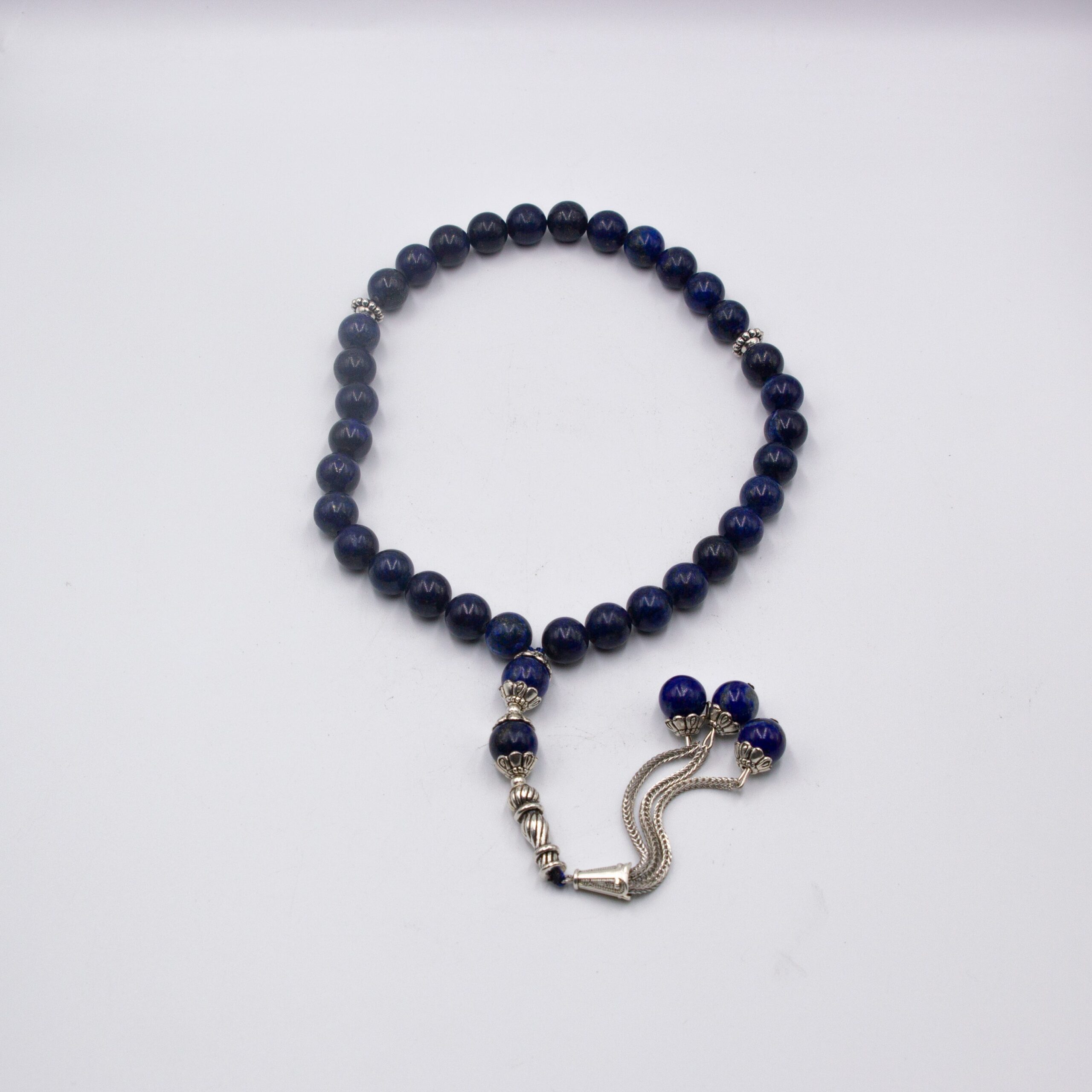 Natural Lapis Lazuli Crystal Tasbih Prayer Beads (10mm – 33 beads)