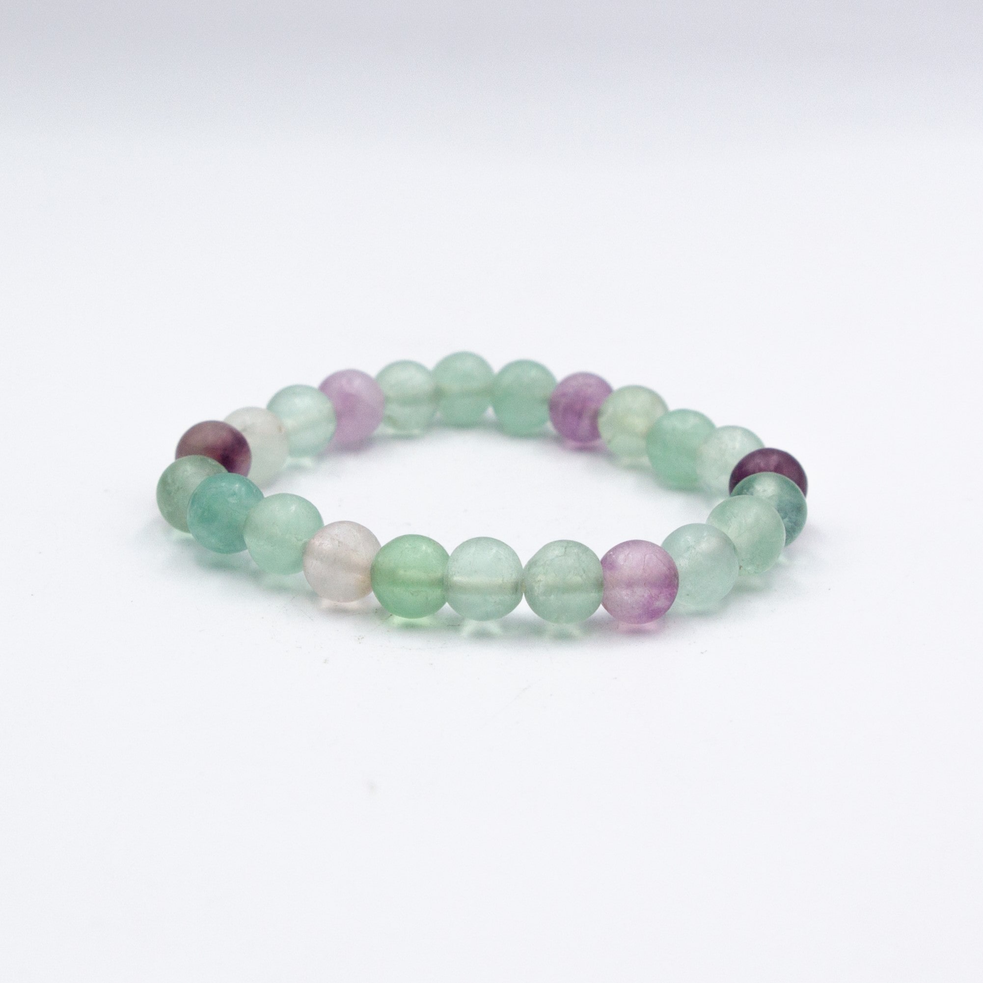 Natural Fluorite Crystal Bracelet (8mm)