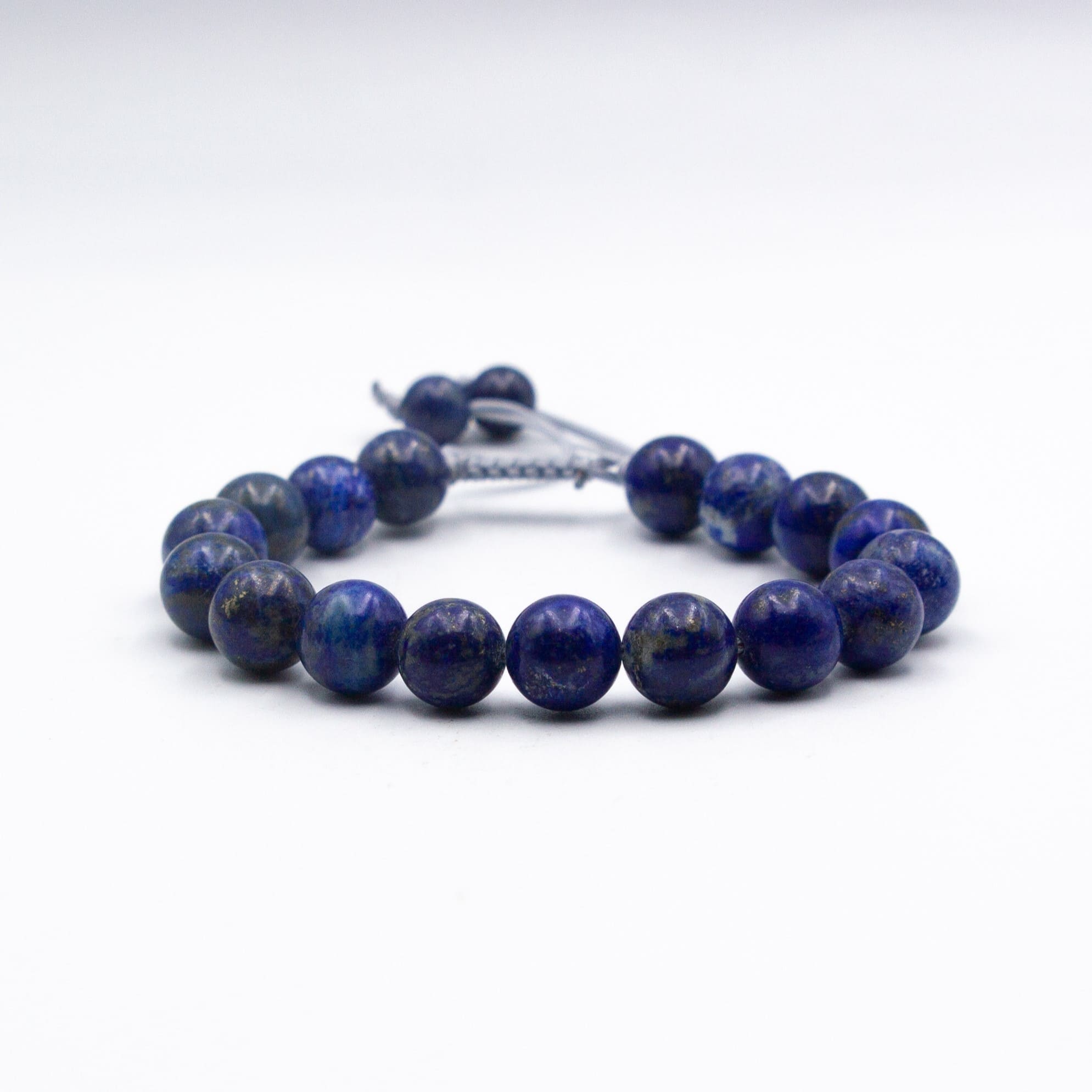 Natural Lapis Lazuli Crystal Bracelet (10mm) with threads