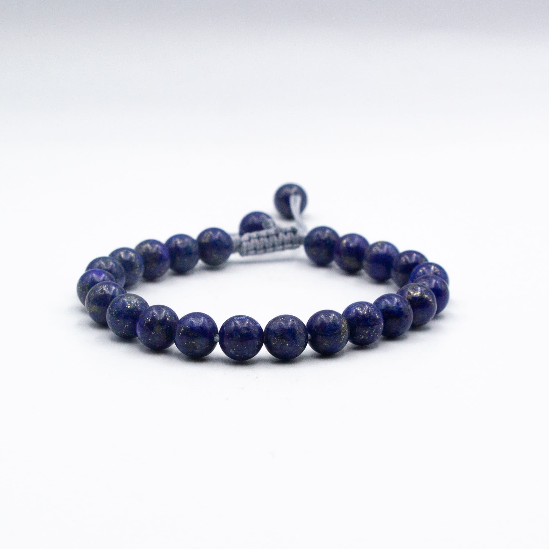 Natural Lapis Lazuli Crystal Bracelet (8mm) with threads