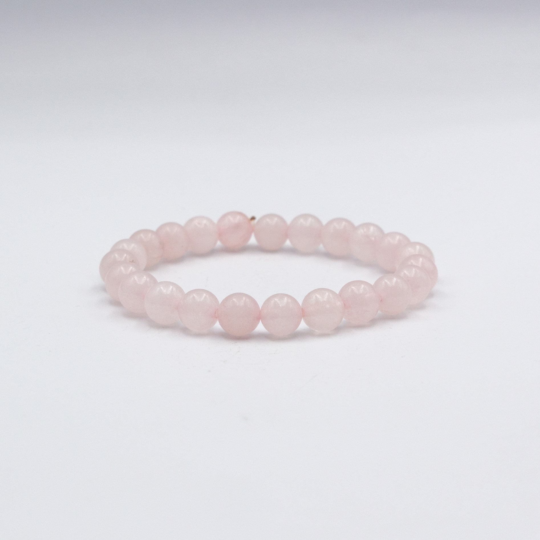 Natural Rose Quartz Crystal Bracelet (8mm)