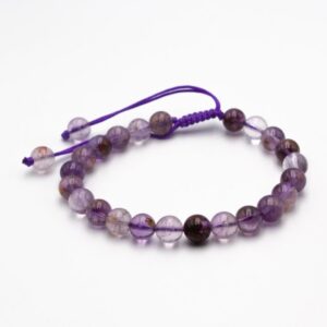 Natural Super Seven Crystal Bracelet (8mm)