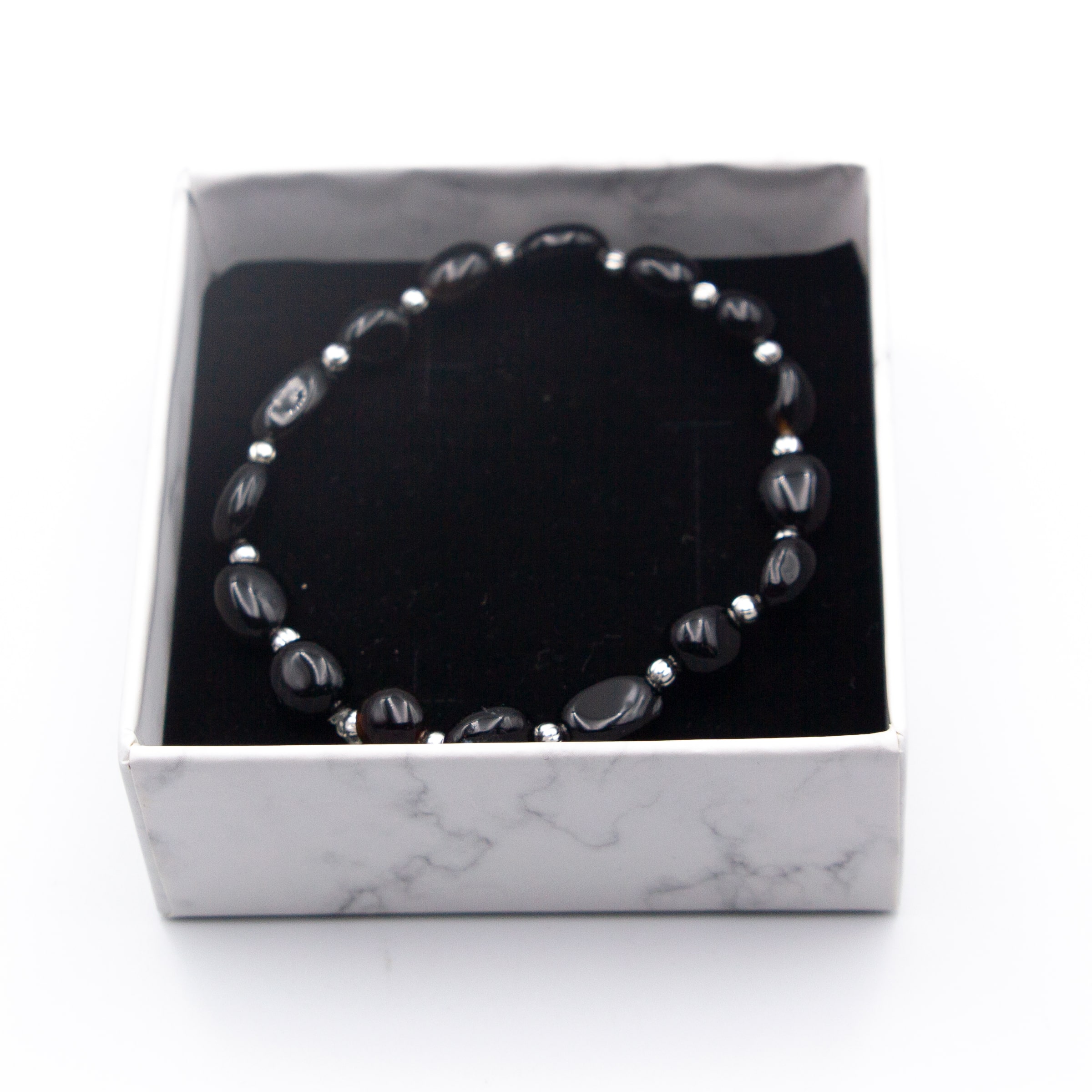 Black Obsidian Crystal Bracelets The Timeless Beauty of Pearl Shapes - Image 4